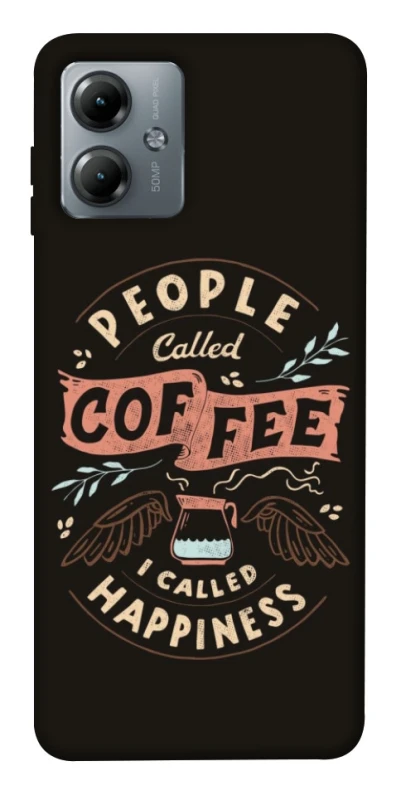 Чехол на Motorola Moto G14 Сoffee happiness фото 1 из 1