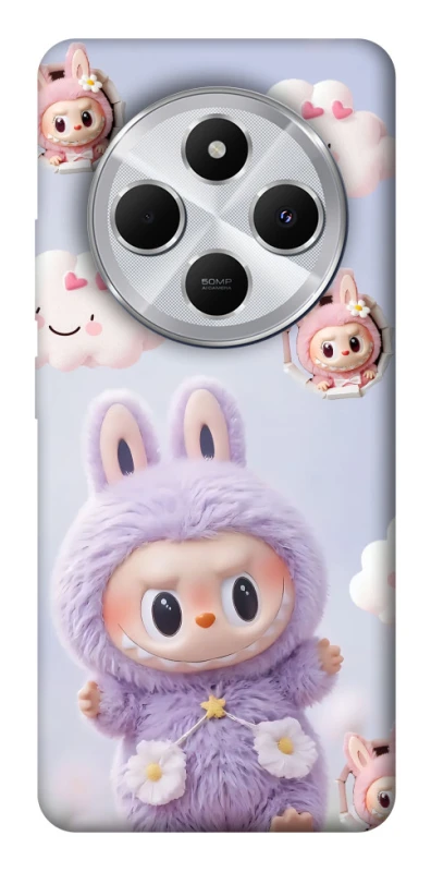 Чехол на Xiaomi Redmi 14C / Poco C75 Labubu & clouds фото 1 из 1