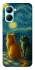 Чохол на Realme C33 Cats under the stars фото 1 з 1