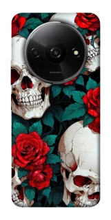 Чехол на Xiaomi Redmi A3 skull and rose фото 1 из 1