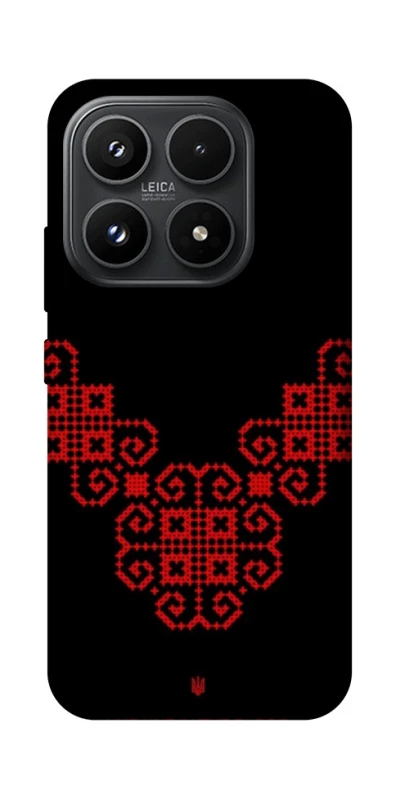 Чохол на Xiaomi 17 Чорно-червона вишиванка фото 1 з 1