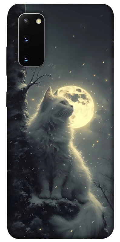 Чохол на Samsung Galaxy S20 Кіт під місяцем фото 1 з 1