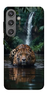 Чехол на Samsung Galaxy S24 Leopard in water фото 1 из 1