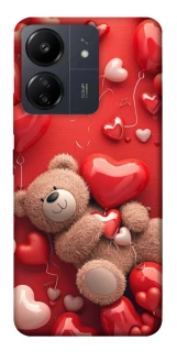 Чехол на Xiaomi Redmi 13C bear in hearts фото 1 из 1