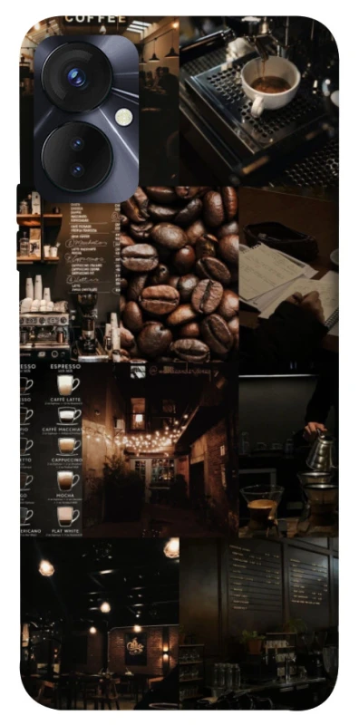 Чохол на TECNO Spark 9 Pro (KH7n) Coffee collage ver.1 фото 1 з 1