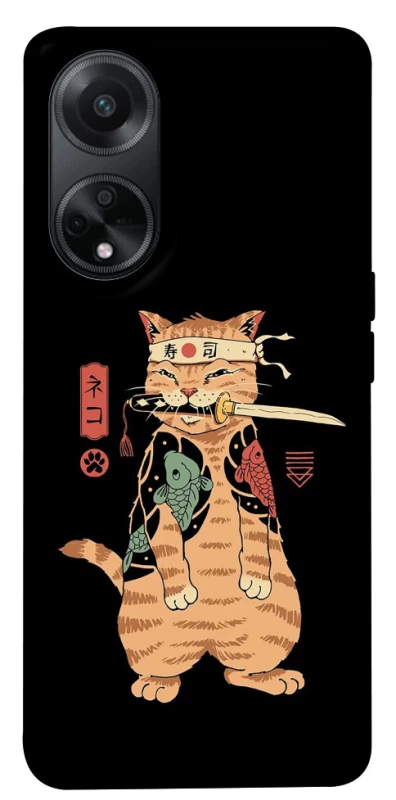 Чохол на Oppo A98 Кіт-самурай фото 1 з 1