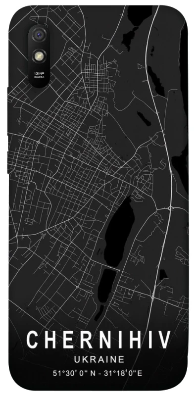 Чехол на Xiaomi Redmi 9A Chernihiv map фото 1 из 1