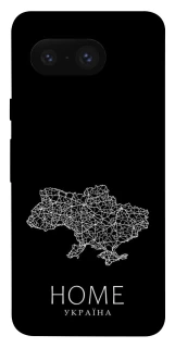 Чехол на Google Pixel 8 Ukraine black map фото 1 из 1
