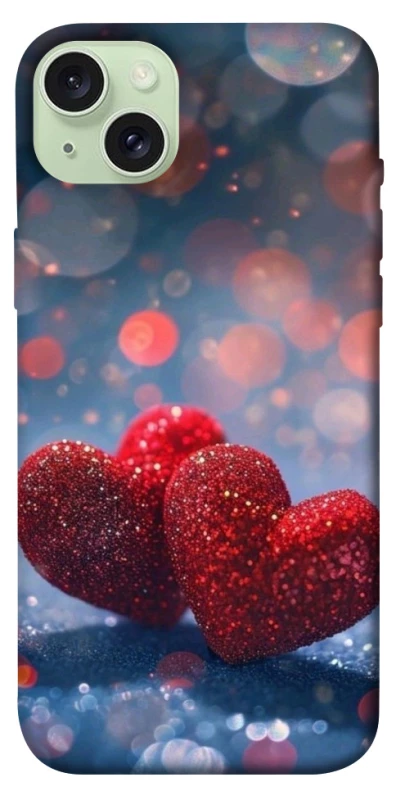 Чехол на Apple iPhone 15 Plus (6.7") Red hearts фото 1 из 1