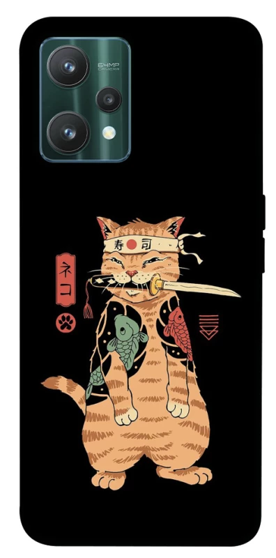 Чехол на Realme 9 Pro Кот-самурай фото 1 из 1