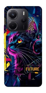 Чехол на Xiaomi Redmi Note 14 4G (Europe version) Cyber Cat v2 фото 1 из 1