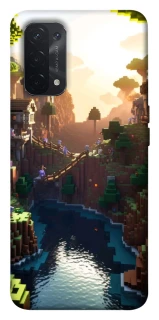 Чехол на Oppo A54 5G / A74 5G Minecraft sunset фото 1 из 1