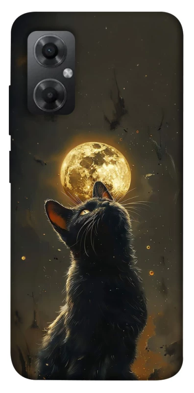 Чохол на Xiaomi Redmi Note 11R Кіт під місяцем v2 фото 1 з 1