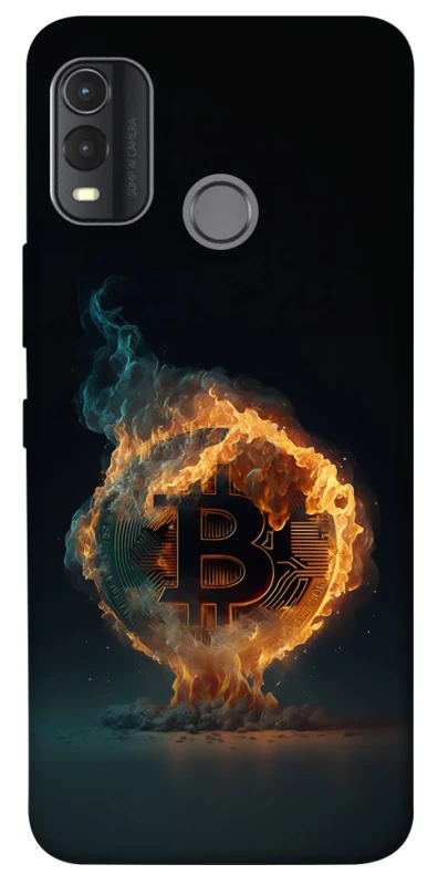 Чохол на Nokia G11 Plus Fire Bitcoin фото 1 з 1