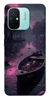 Чехол на Xiaomi Redmi 12C / Poco C55 Boat and flamingo фото 1 из 1