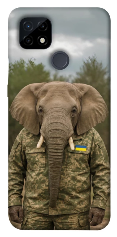 Чехол на Realme C21 Слон защитник фото 1 из 1