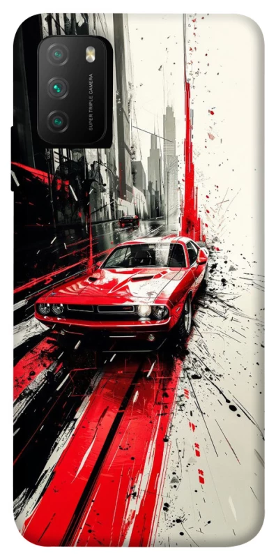 Чохол на Xiaomi Poco M3 Painted Mustang фото 1 з 1