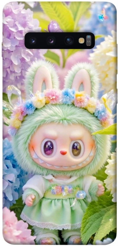 Чохол на Samsung Galaxy S10+ Labubu & Flowers ver.2 фото 1 з 1