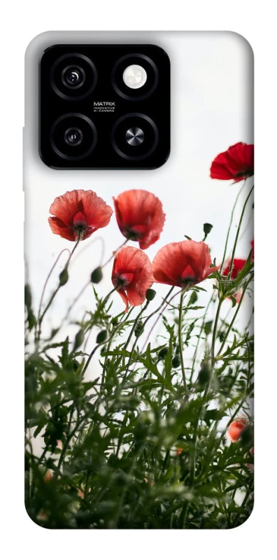 Чехол на ZTE Blade A55 4G Поле маков фото 1 из 1