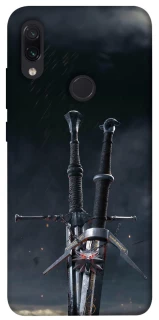 Чехол на Xiaomi Redmi Note 7 / Note 7 Pro / Note 7s Мечи Ведьмака фото 1 из 1