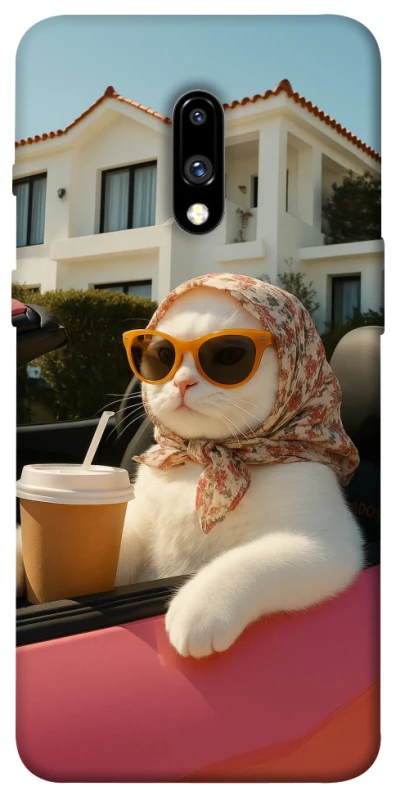 Чохол на OnePlus 7 Stylish Cat Cruise фото 1 з 1
