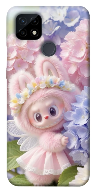 Чохол на Realme C21 Labubu & Flowers ver.1 фото 1 з 1