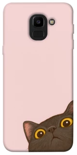 Чехол на Samsung J600F Galaxy J6 (2018) Peeping cat фото 1 Чехол на Samsung J600F Galaxy J6 (2018) Peeping cat фото 1 из 1