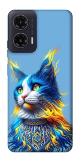 Чохол на Motorola Moto G35 Кіт патріот фото 1 з 1