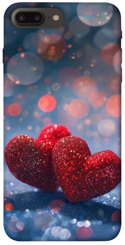 Чехол на Apple iPhone 7 plus / 8 plus Red hearts фото 1 из 1