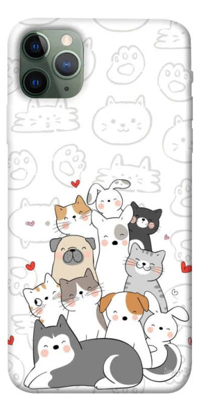 Чохол на Apple iPhone 11 Pro Max (6.5") Funny Pets фото 1 з 1