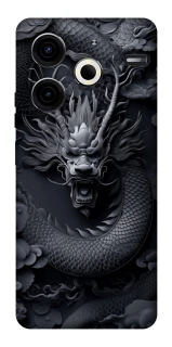 Чохол на TECNO Pova 6 Neo (LI6) black dragon фото 1 з 1