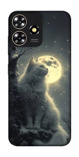 Чехол на ZTE Blade A73 4G Кот под луной фото 1 из 1
