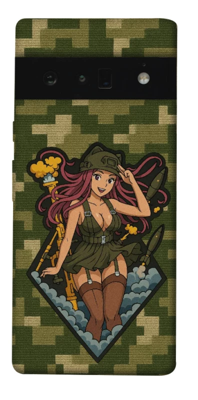 Чохол на Google Pixel 6 Pro Military Waifu фото 1 з 1