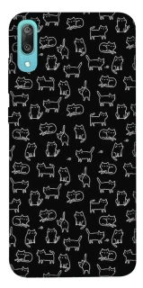 Чохол на Huawei Y6 Pro (2019) Black Cats фото 1 Чохол на Huawei Y6 Pro (2019) Black Cats фото 1 з 1