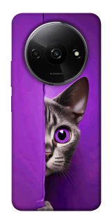 Чехол на Xiaomi Redmi A3 Кот-подглядыватель фото 1 Чехол на Xiaomi Redmi A3 Кот-подглядыватель фото 1 из 1