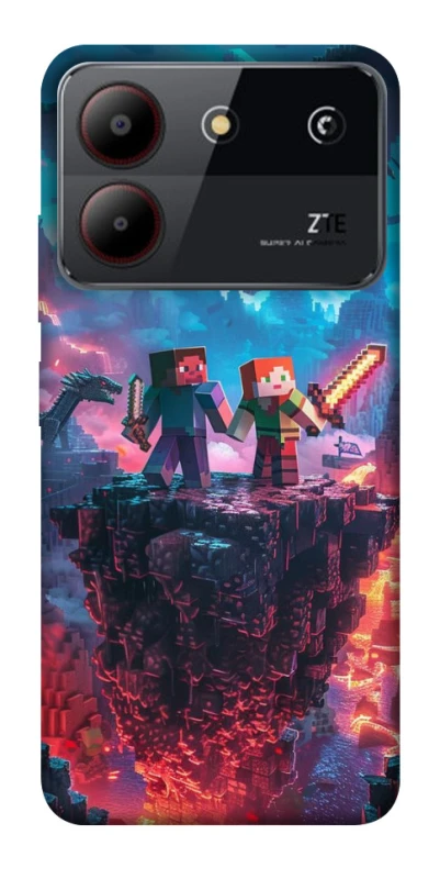Чохол на ZTE Blade A54 4G Minecraft v3 фото 1 з 1