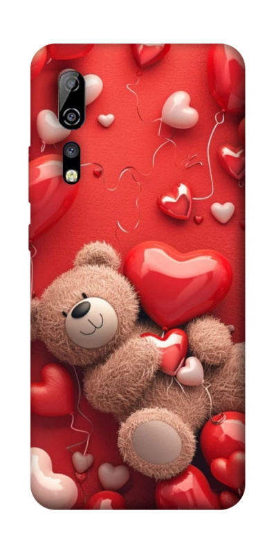 Чохол на ZTE Axon 10 Pro bear in hearts фото 1 з 1