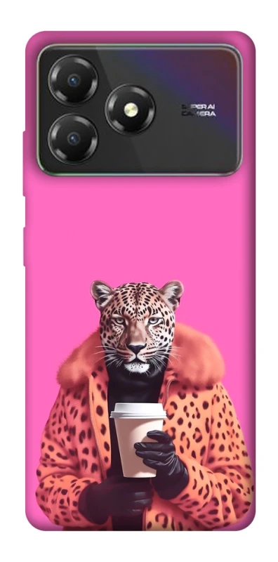 Чохол на ZTE Blade A36 Леопард з кавою фото 1 з 1