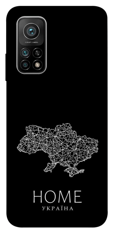 Чохол на Xiaomi Mi 10T Ukraine black map фото 1 з 1