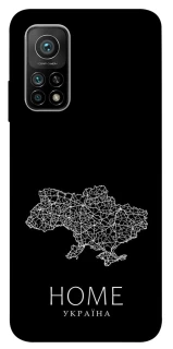 Чохол на Xiaomi Mi 10T Ukraine black map фото 1 з 1