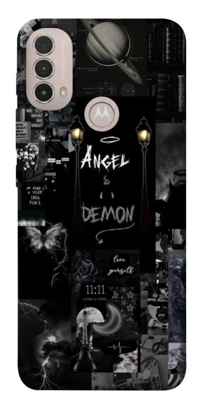 Чохол на Motorola Moto E40 Angel & Demon фото 1 з 1