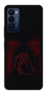 Чехол на TECNO Camon 18 Pro Красное сердце фото 1 из 1