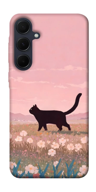 Чохол на Samsung Galaxy A35 cat on a field фото 1 з 1