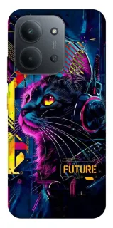 Чехол на Xiaomi Redmi 15C (Global) Cyber Cat v2 фото 1 из 1