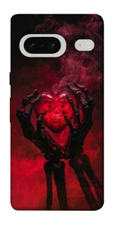 Чехол на Google Pixel 7 Heart in the hands of a skeleton фото 1 из 1