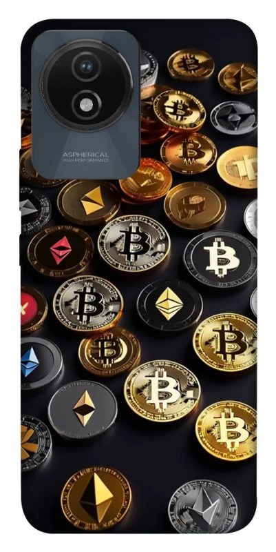 Чехол на Vivo Y02 Many coins фото 1 из 1