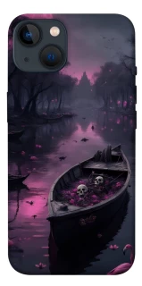 Чехол на Apple iPhone 13 (6.1") Boat and flamingo фото 1 из 1