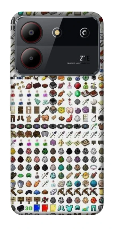 Чохол на ZTE Blade A54 4G Minecraft v2 фото 1 з 1