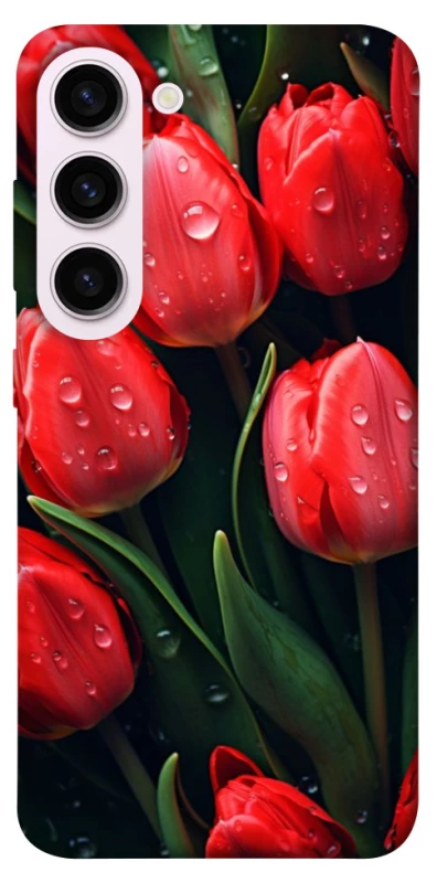 Чохол на Samsung Galaxy S23+ Червоні тюльпани фото 1 з 1
