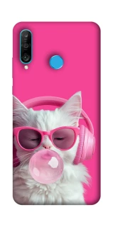 Чохол на Huawei P30 lite Pink kitty фото 1 Чохол на Huawei P30 lite Pink kitty фото 1 з 1